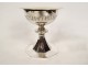 Solid silver paten chalice Minerva Demarquet Frères Art Deco box 20th century