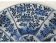 Pair of white-blue Chinese porcelain dishes with flowers for Vietnam Kangxi 18th