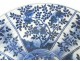 Pair of white-blue Chinese porcelain dishes with flowers for Vietnam Kangxi 18th