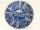 Pair of white-blue Chinese porcelain dishes with flowers for Vietnam Kangxi 18th