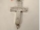 Reliquary cross solid silver pendant Real Madeleine Augustin Cross 19th