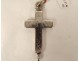 Reliquary cross solid silver pendant Real Madeleine Augustin Cross 19th