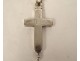 Reliquary cross solid silver pendant Real Madeleine Augustin Cross 19th