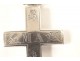 Reliquary cross solid silver pendant Real Madeleine Augustin Cross 19th