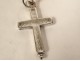 Reliquary cross solid silver pendant Real Madeleine Augustin Cross 19th