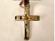 Reliquary cross solid silver pendant Real Madeleine Augustin Cross 19th