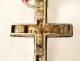 Reliquary cross solid silver pendant Real Madeleine Augustin Cross 19th