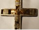 Reliquary cross solid silver pendant Real Madeleine Augustin Cross 19th