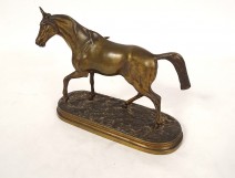 Bronze sculpture equestrian statue animal horse 19th century