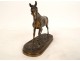 Bronze sculpture equestrian statue animal horse 19th century