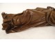 Saint John Calvary carved wood sculpture statue 17th century