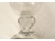 Large Medici vase cut crystal diamond points gilded bronze 20th century
