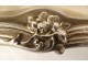 Large serving tray with handles Louis XV silver-plated metal vine 19th century
