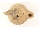 Egyptian terracotta oil lamp Ancient Egypt Roman period