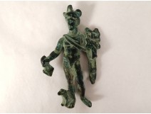 Small ancient Roman bronze statuette god Mercury Roman Art collection