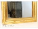 Mirror glass wooden gilded stucco NAPIII 19th