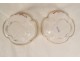 Pair of polylobed finger rinses enameled glass lions snakes late 19th century