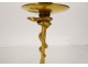 Pair of gilded bronze candlesticks with snakes Barbedienne Napoleon III 19th
