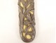 Solid silver paper opener flowers ivory foliage Art Nouveau 19th century