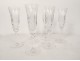 6 cut crystal champagne flute glasses Saint-Louis model Tommy 20th century