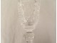 6 cut crystal champagne flute glasses Saint-Louis model Tommy 20th century