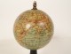 Small miniature terrestrial globe world map Geographer Forest Paris 19th century