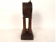 Black Forest carved wood watch holder shell bird portico clock 19th