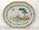 Oval porcelain dish Compagnie des Indes birds herons flowers 18th century