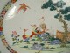 Oval porcelain dish Compagnie des Indes birds herons flowers 18th century