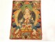 Tibetan Thangka Buddhist painting goddess White Tara Buddha Tibet 20th century