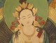 Tibetan Thangka Buddhist painting goddess White Tara Buddha Tibet 20th century