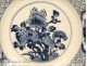 Porcelain dish of the East India Company Blue Flowers 18th
