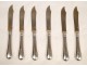 Dessert knives sterling silver with a crowned monogram and punch Hungarian or Austro-Hungarian nineteenth