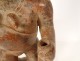 Fragment pre-Columbian sculpture man head Tumaco La Tolita terracotta