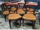 Set of 8 mahogany chairs English, nineteenth