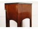 Bedside Empire, mahogany veneer and black marble nineteenth