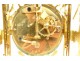 Louis XVI cage clock white marble gilded bronze Napoleon III cut 19th century