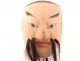 Noh mask polychrome theater man spirit god Gigaku Edo Japan 19th century