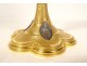 Ciborium gilded metal silver bowl lily flowers Christ cross Mercury 19th century