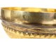 Ciborium gilded metal silver bowl lily flowers Christ cross Mercury 19th century