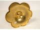 Ciborium gilded metal silver bowl lily flowers Christ cross Mercury 19th century