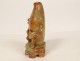 Small Chinese vase sculpture bacon stone monkey bird China late 19th century