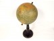 Terrestrial globe world map currents J. Forest 17-19 rue Buci Paris 20th century