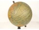 Terrestrial globe world map currents J. Forest 17-19 rue Buci Paris 20th century