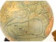 Terrestrial globe world map currents J. Forest 17-19 rue Buci Paris 20th century