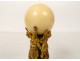 Seal stamp gilded bronze women globe Three Graces sculpture 19th century