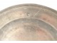 Round pewter dish with monogram hallmark late 18th century