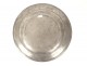 Round pewter dish with monogram hallmark late 18th century