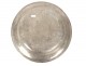 Round pewter dish with monogram hallmark late 18th century