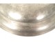 Round pewter dish with monogram hallmark late 18th century